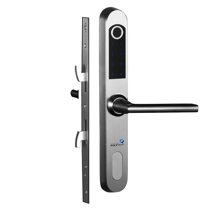 Waterproof Stainless Steel Biometric Fingerprint Glass Door Lock for Sliding Doors